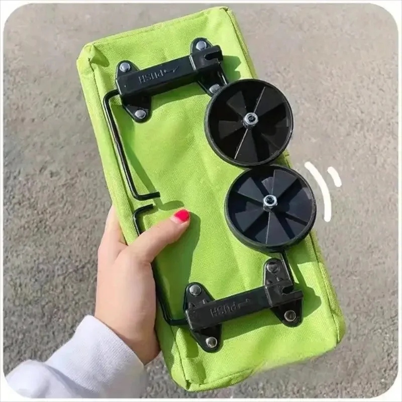Foldable Backpack Small - Opvouwbare draagbare boodschappenkar met wielen, lichtgewicht