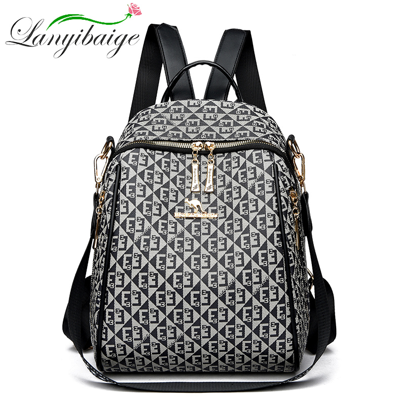 Fashion Backpack Women - 2024 Nieuwe Mode Retro Damesrugzak Beroemde