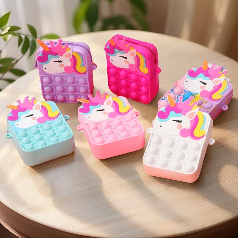 Mini Backpack Purse - Magische kleurveranderende eenhoorn portemonnee - regenboog
