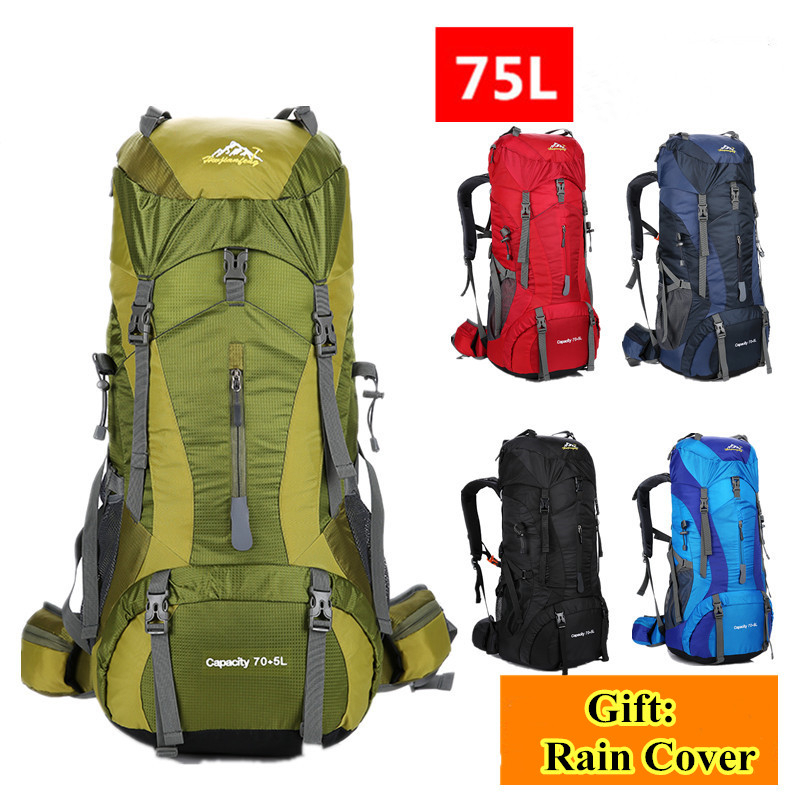Rain Cover Backpack - 75L Mannen Vrouwen Outdoor Wandelen Rugzak