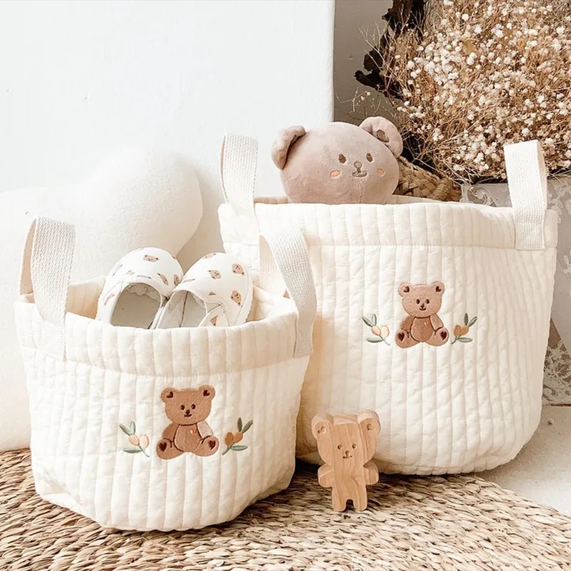 Backpack Diaper Bag - INS Babytassen Schattige beer Borduren Luiertas