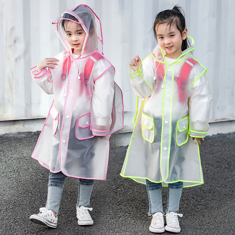 Rain Cover Backpack - Mode Kinderen Transparante Regenjas voor Meisjes