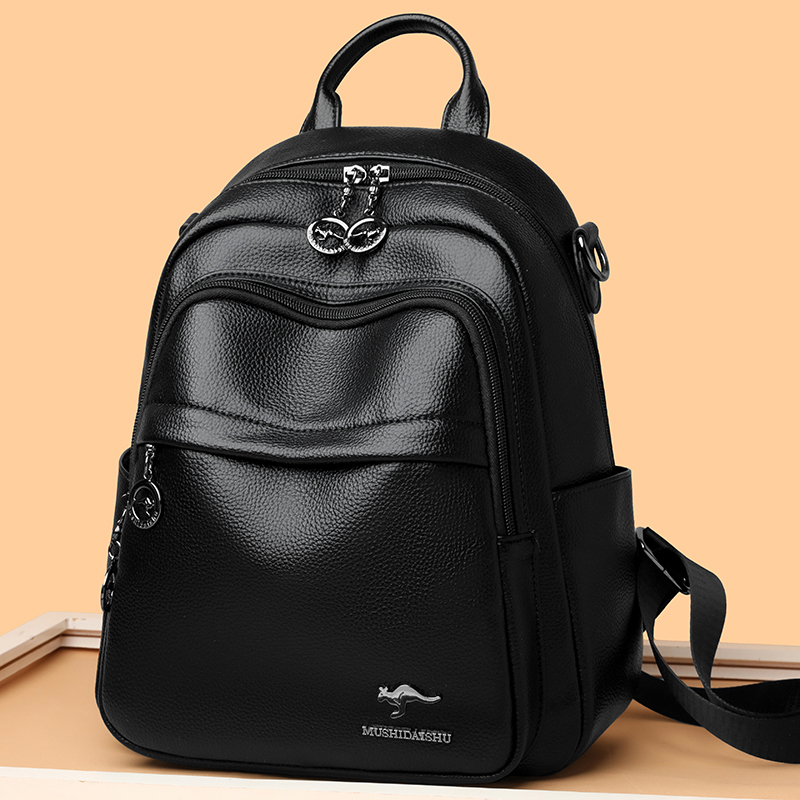 Travel Backpack Anti Theft - 2026 Waterdichte PU-leer damesrugzak Anti-diefstal rugzakken