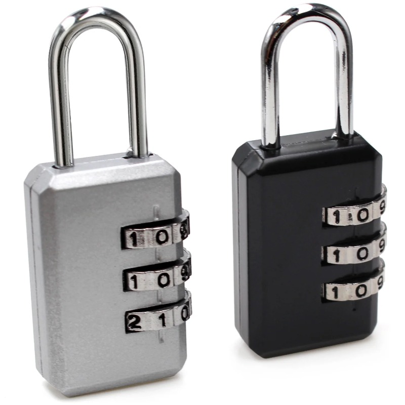 Backpack Lock Combo - Klein combinatieslot met 3 cijfers, bagagenummer,