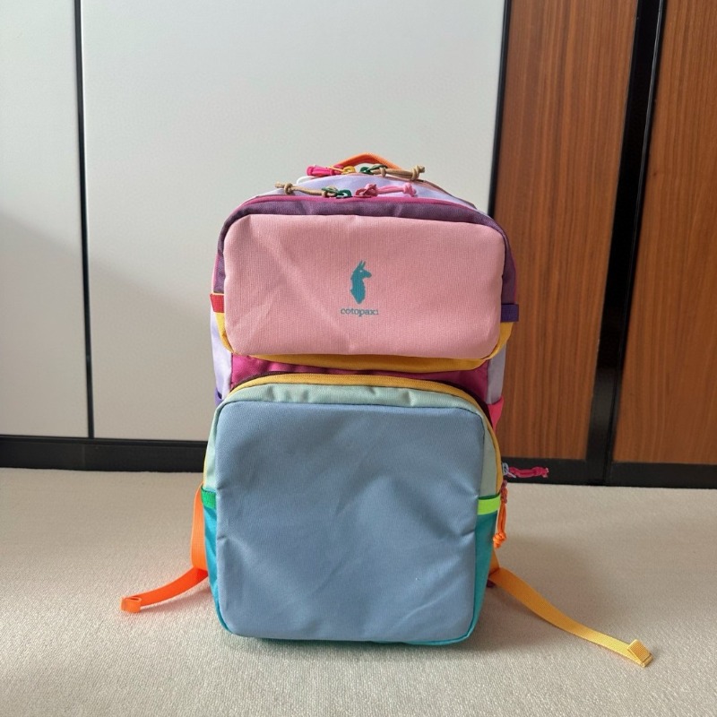 Canvas Backpack Casual - Dopamine Color Block-rugzak Lichtgewicht nylon unisex