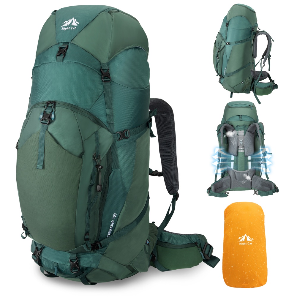Rain Cover Backpack - Night Cat Hikingrugzak met intern frame: