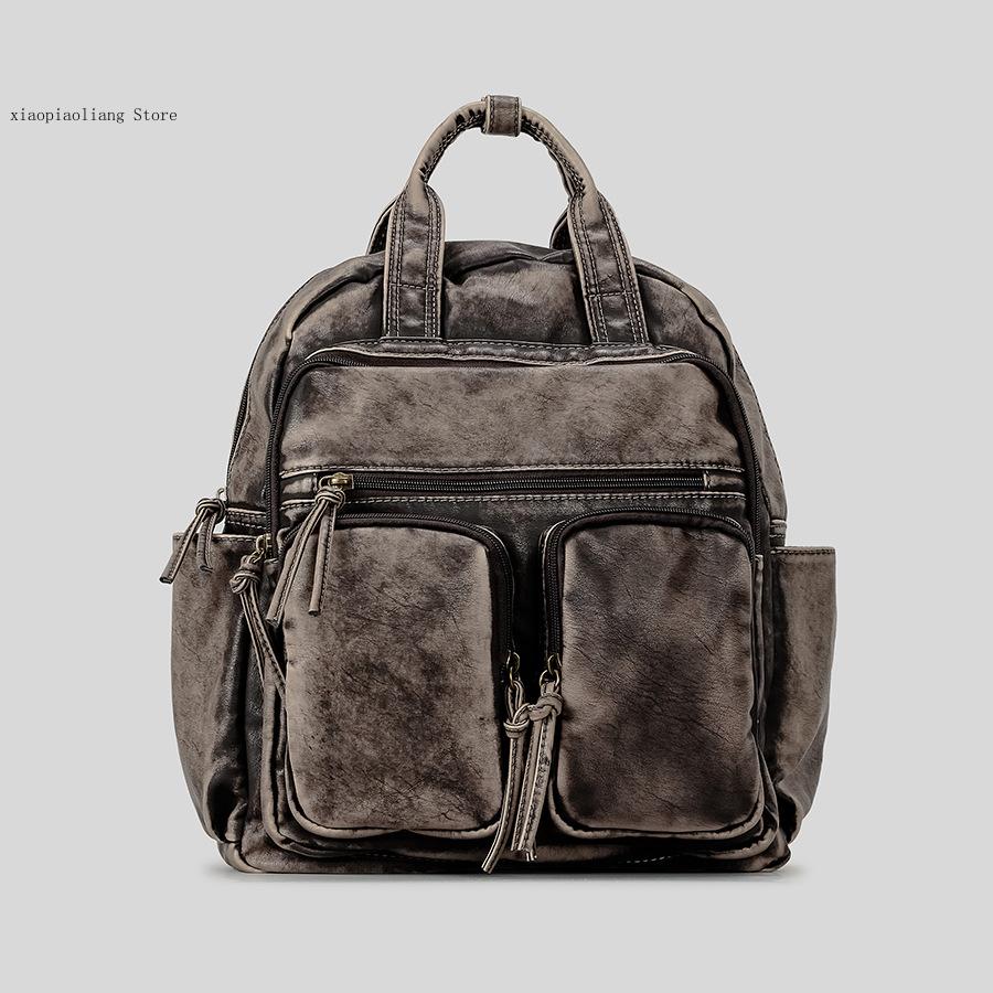 Luxe zacht gewassen Pu lederen - Leather Backpack Vintage recensie en prijs