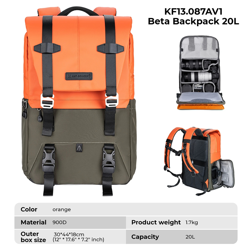 K&F CONCEPT Cameratas Reisfoto - Rain Cover Backpack recensie en prijs
