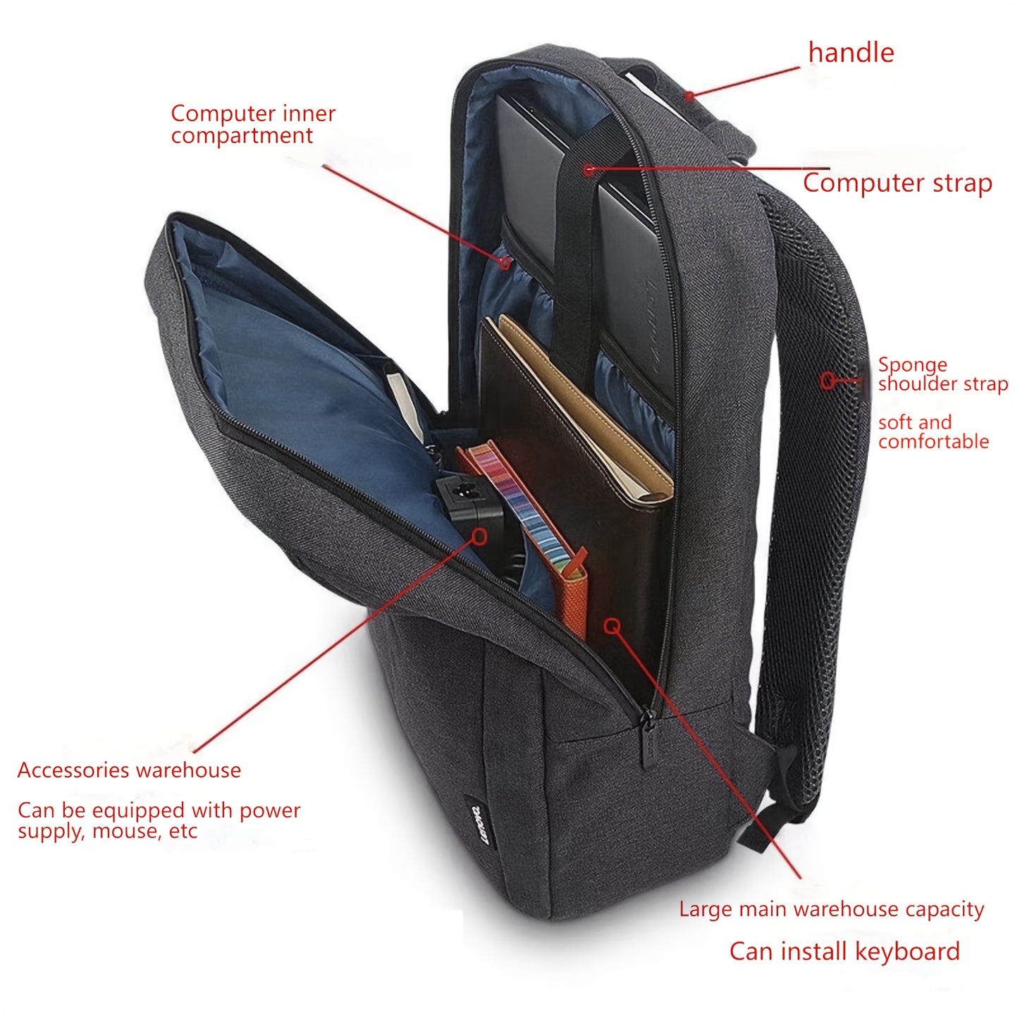 Lenovo B210 Rugzak |   14 inch - Laptop Backpack 15.6 recensie en prijs