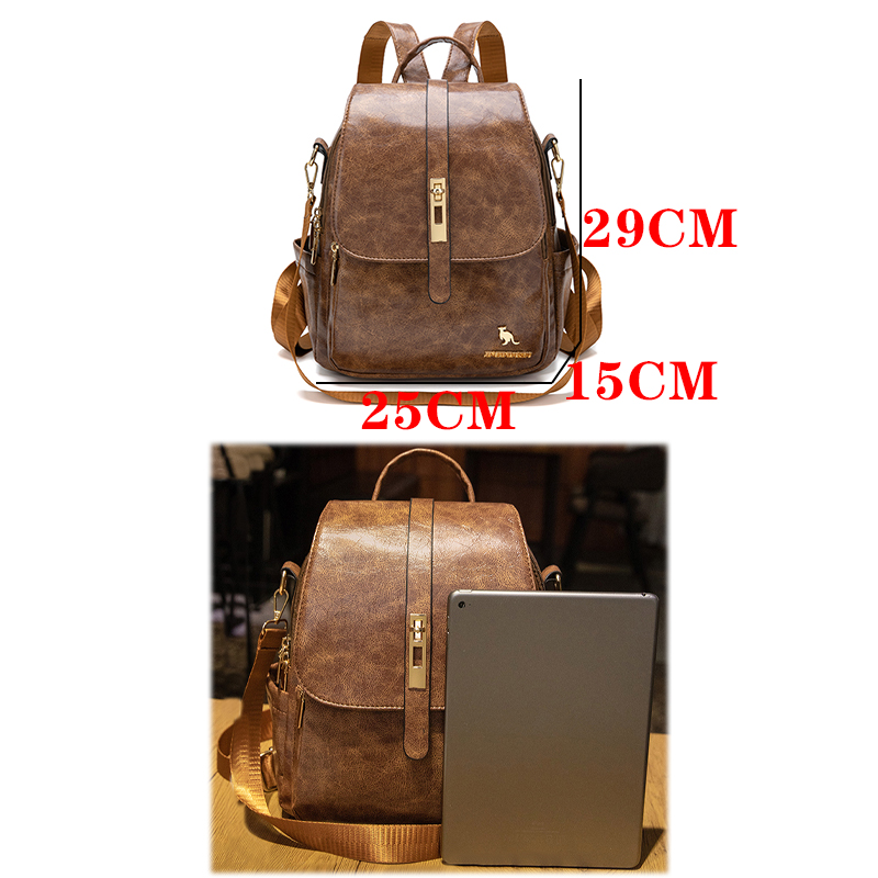 College Vrouwen Rugzakken Desi - Leather Backpack Vintage recensie en prijs