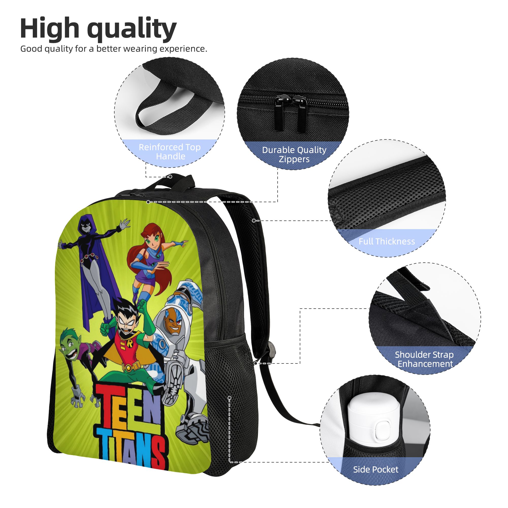 Teen Titans Go Raven's Emoticl - School Backpack Teen recensie en prijs