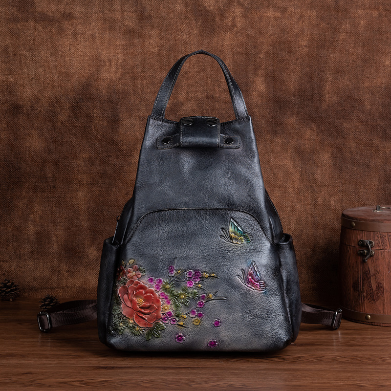 Johnature lederen schoudertas  - Leather Backpack Vintage recensie en prijs