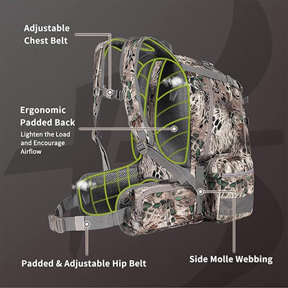 Tactische camouflagerugzak Gro - Rain Cover Backpack recensie en prijs