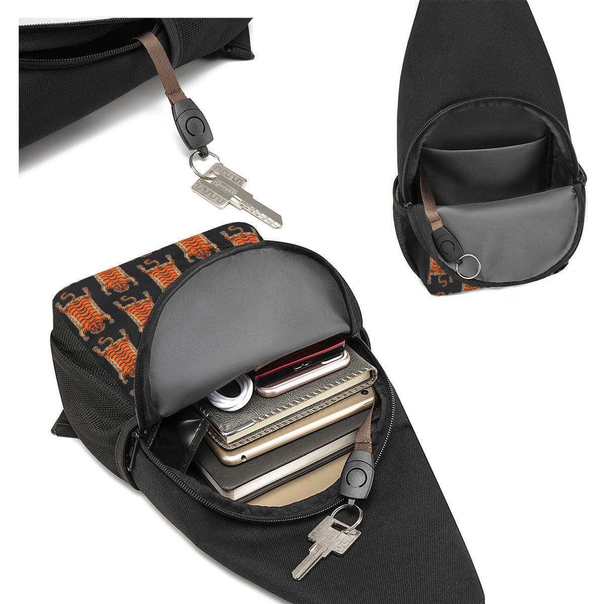 Tibetaanse tijgerkleed borstta - Sling Backpack Shoulder recensie en prijs