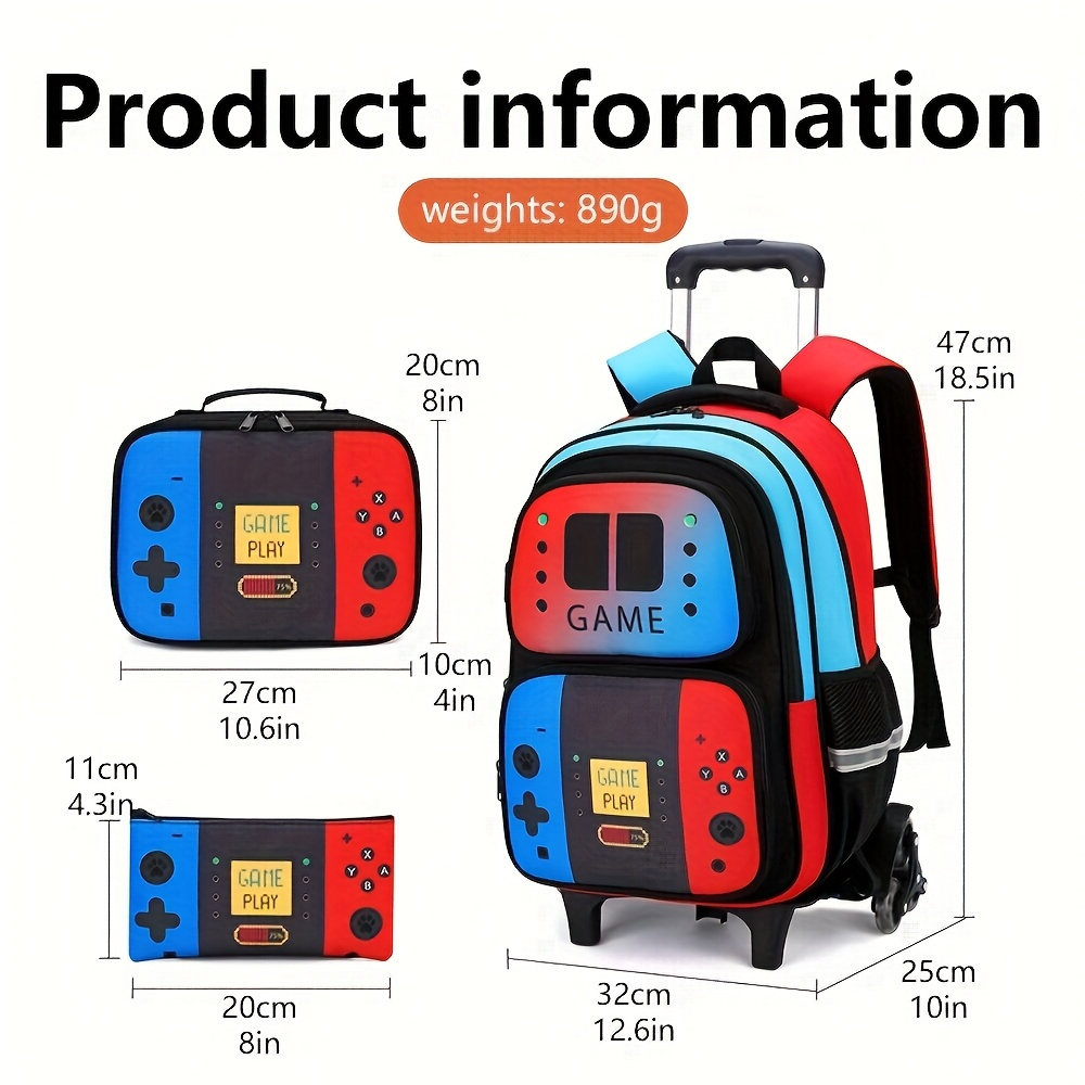 3-delige kinderrolrugzak voor  - School Backpack Teen recensie en prijs