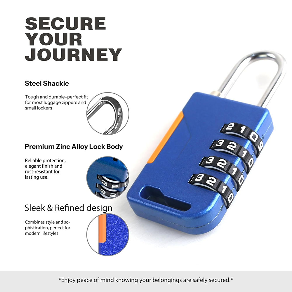 4-cijferig combinatiehangslot  - Travel Backpack Anti Theft recensie en prijs