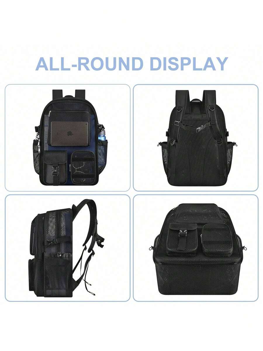 Mesh-rugzak 36L Grote, stevige - Canvas Backpack Casual recensie en prijs