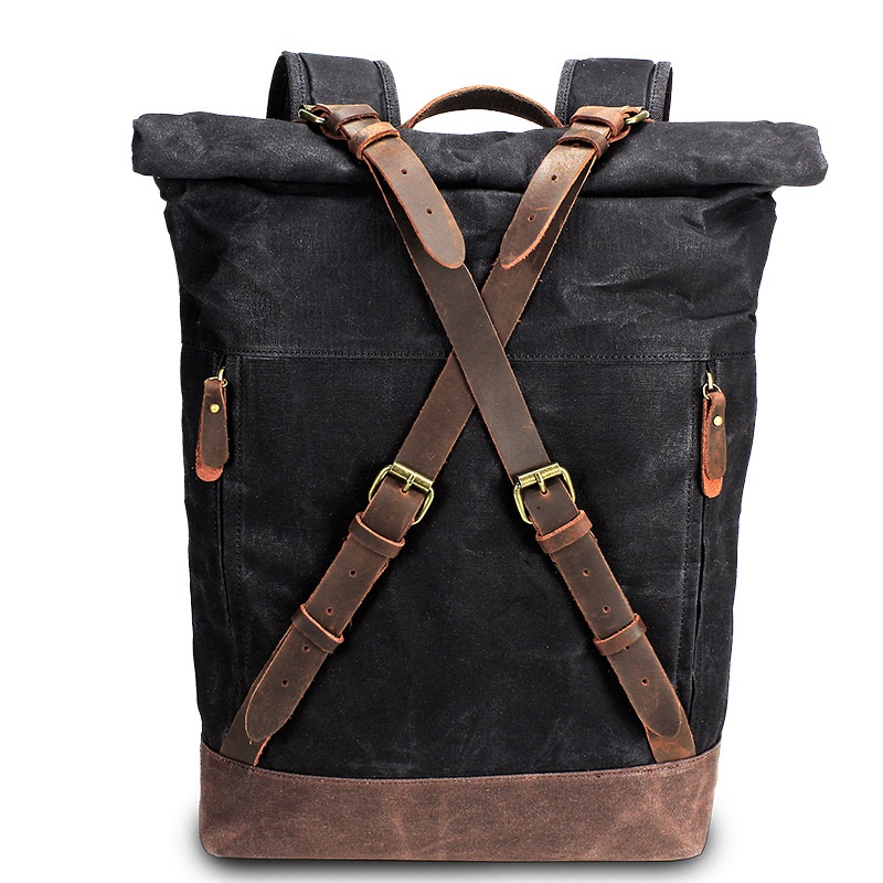 Retro Canvas Lederen Rugzakken - Leather Backpack Vintage recensie en prijs
